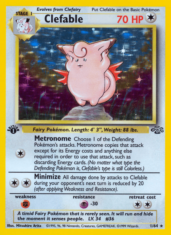 Clefable — 1st Edition