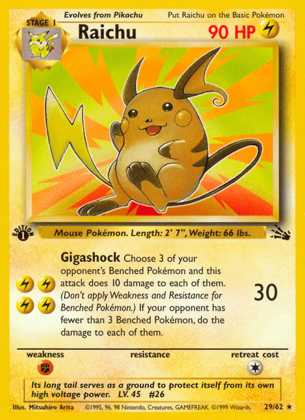 Raichu — 1st Edition