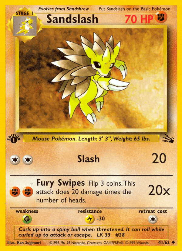 Sandslash — 1st Edition