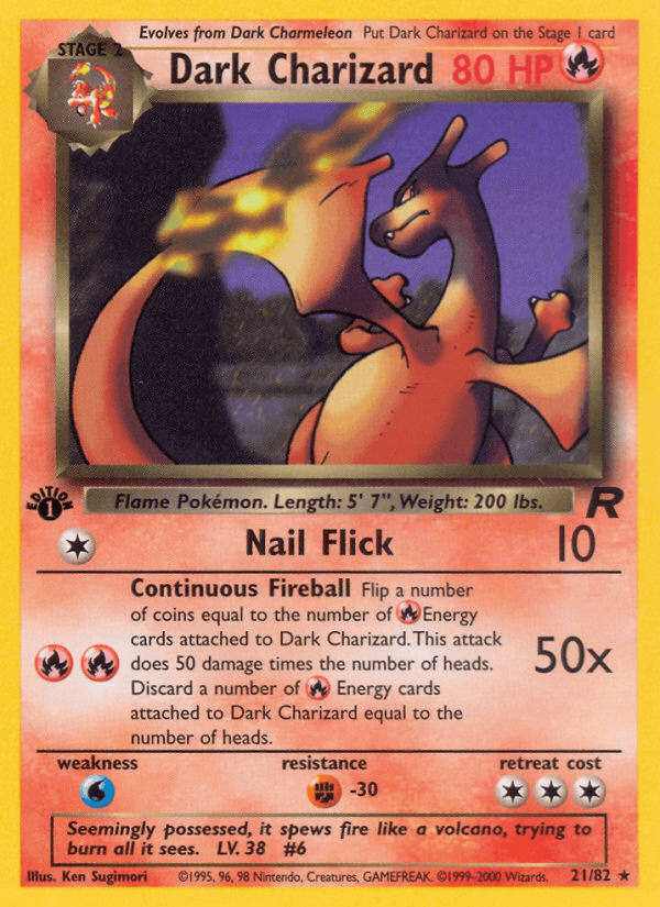 Dark Charizard — 1st Edition