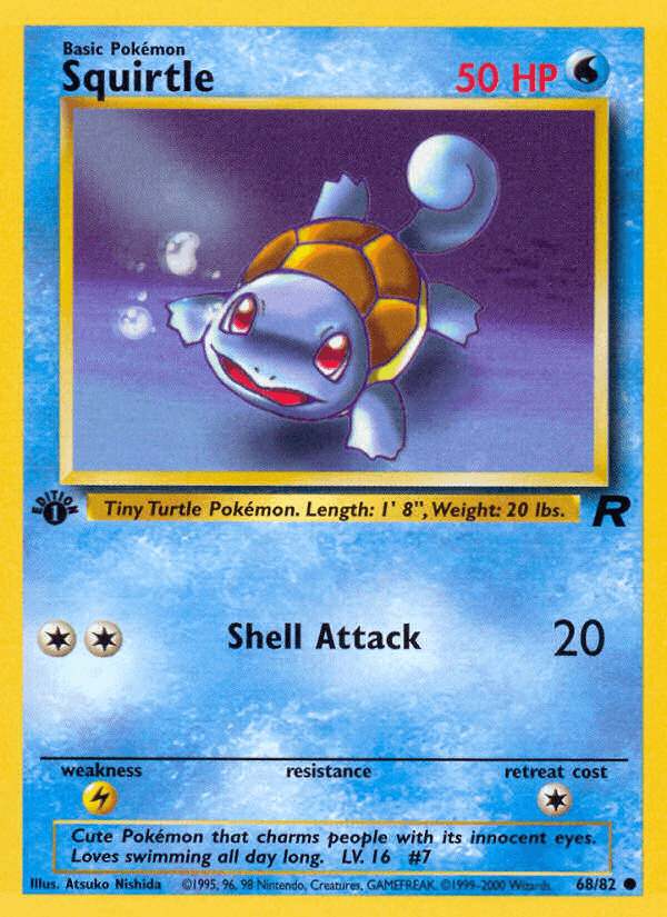 Squirtle — 1st Edition