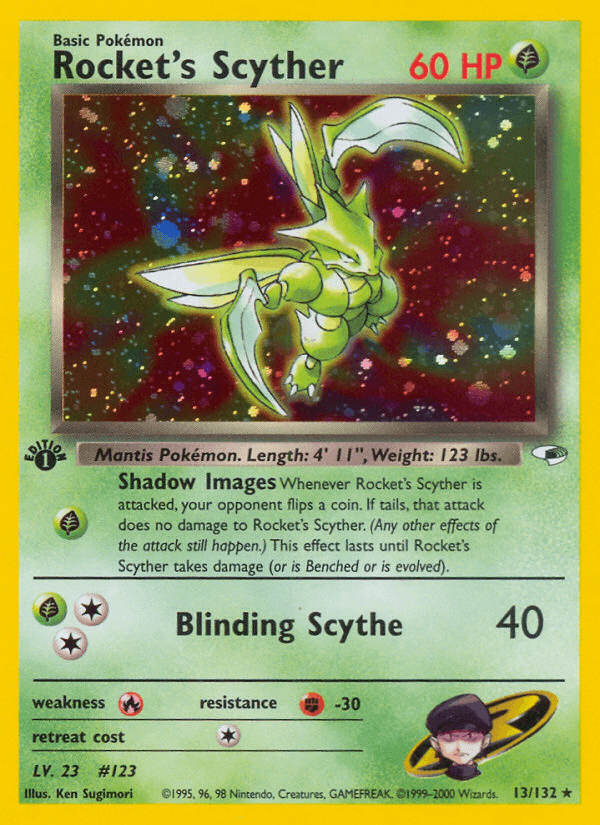 Rocket's Scyther — 1st Edition