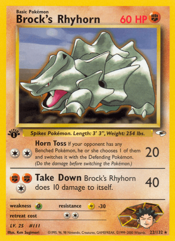 Brock's Rhyhorn — 1st Edition