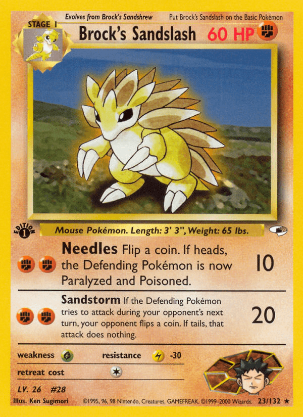 Brock's Sandslash — 1st Edition