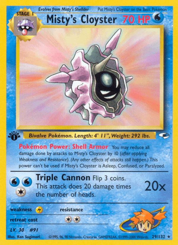 Misty's Cloyster — 1st Edition
