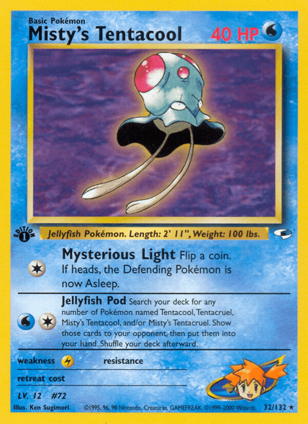 Misty's Tentacool — 1st Edition