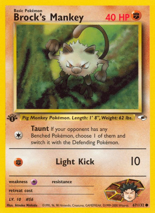Brock's Mankey — 1st Edition
