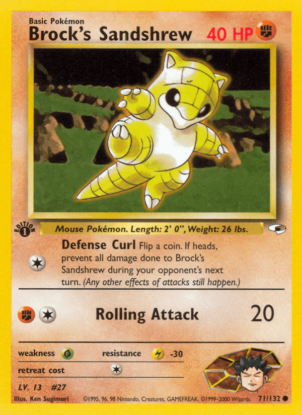 Brock's Sandshrew — 1st Edition