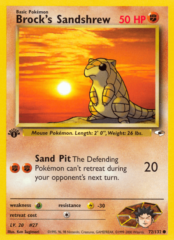 Brock's Sandshrew — 1st Edition
