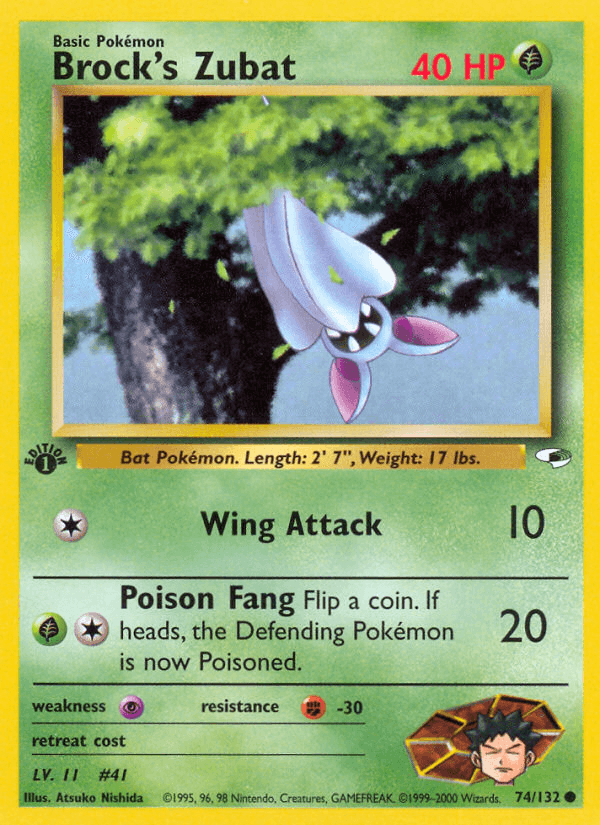 Brock's Zubat — 1st Edition