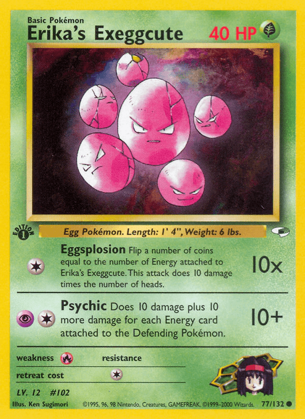 Erika's Exeggcute — 1st Edition