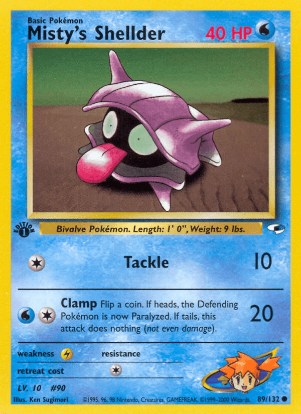 Misty's Shellder — 1st Edition
