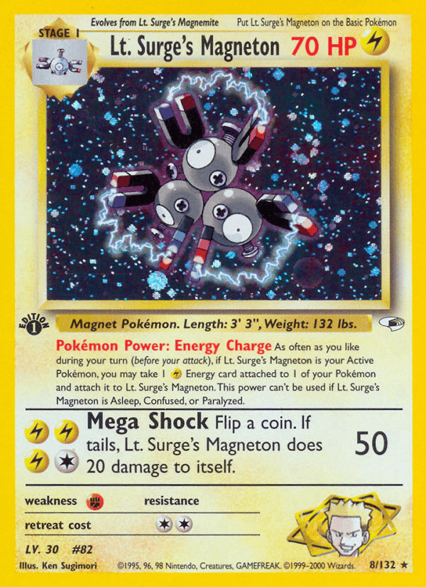 Lt. Surge's Magneton — 1st Edition