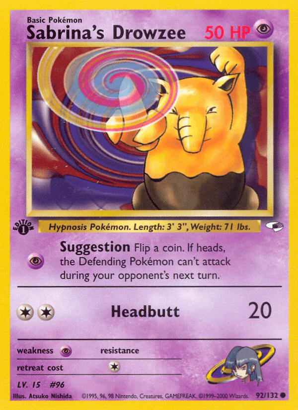 Sabrina's Drowzee — 1st Edition