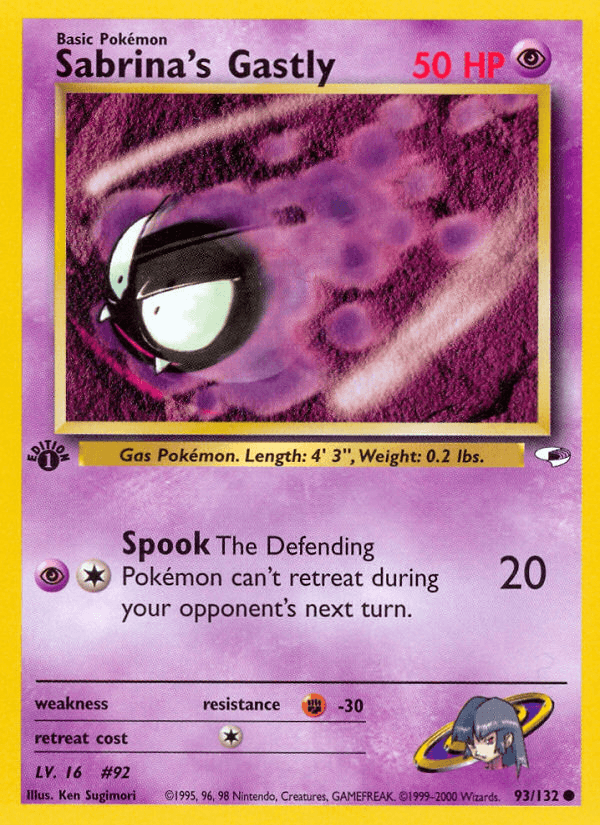 Sabrina's Gastly — 1st Edition
