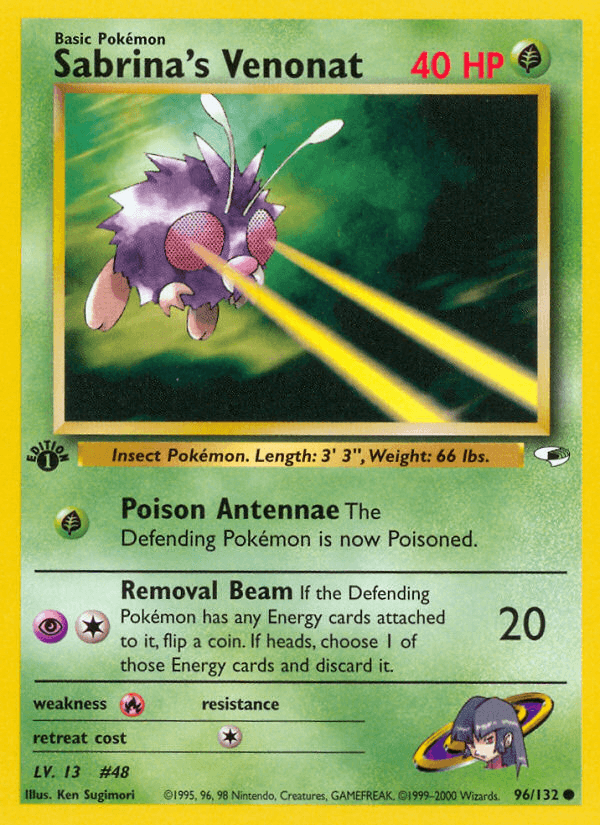 Sabrina's Venonat — 1st Edition