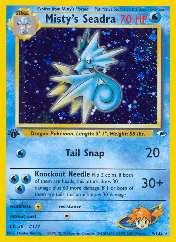 Misty's Seadra — 1st Edition