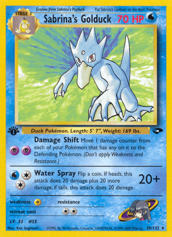 Sabrina's Golduck — 1st Edition