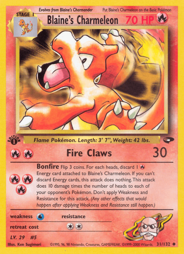 Blaine's Charmeleon — 1st Edition