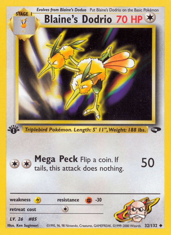 Blaine's Dodrio — 1st Edition