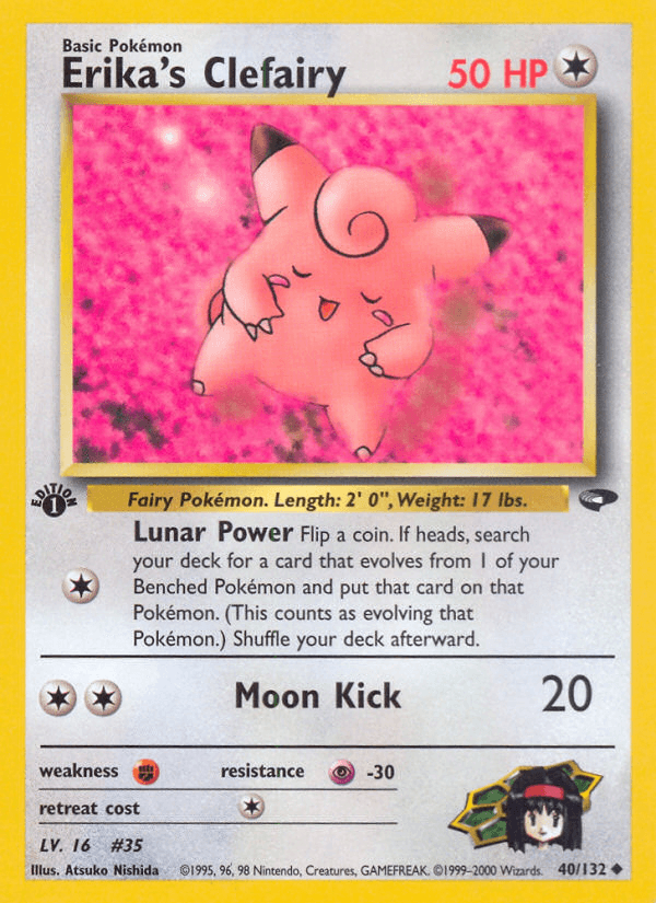 Erika's Clefairy — 1st Edition