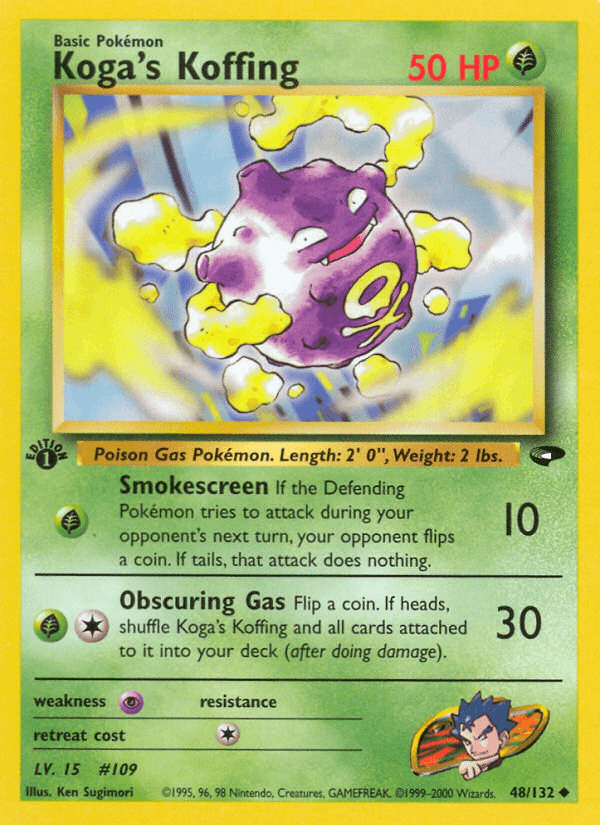 Koga's Koffing — 1st Edition
