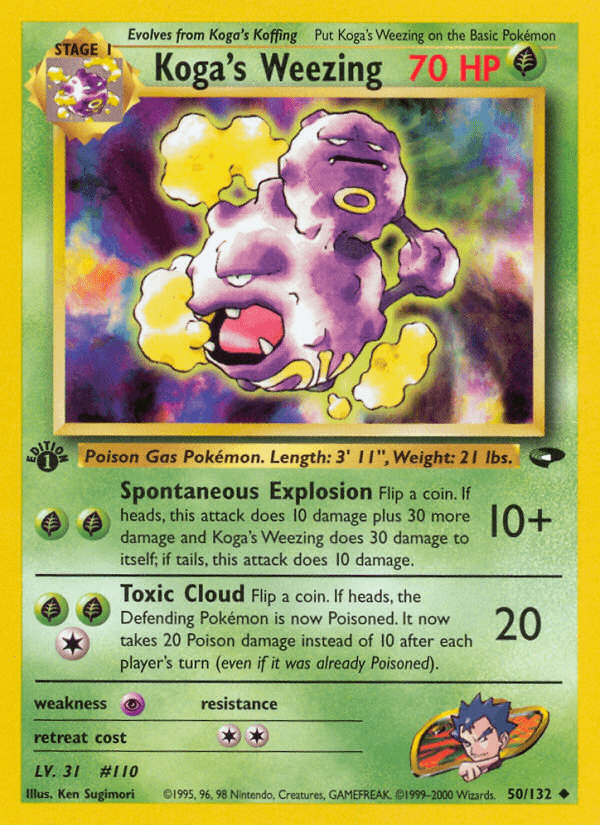 Koga's Weezing — 1st Edition