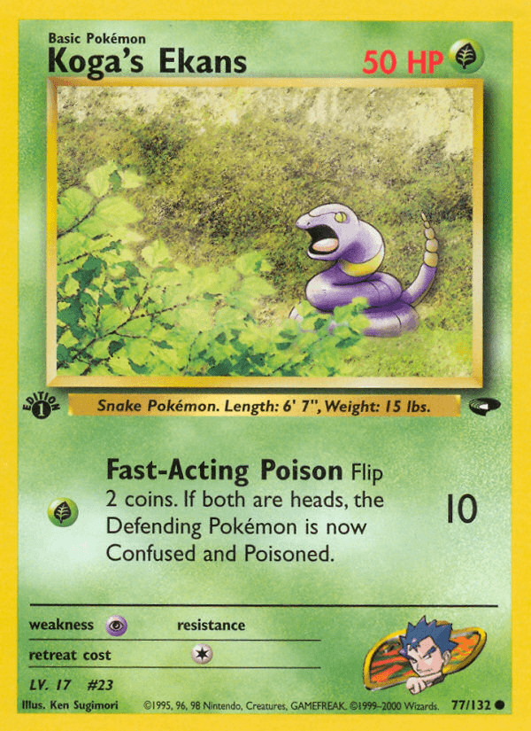Koga's Ekans — 1st Edition