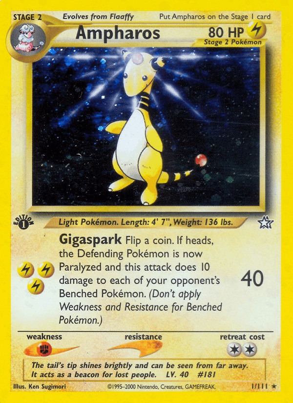 Ampharos — 1st Edition