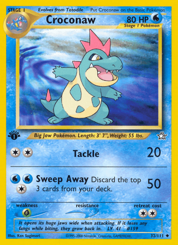 Croconaw — 1st Edition
