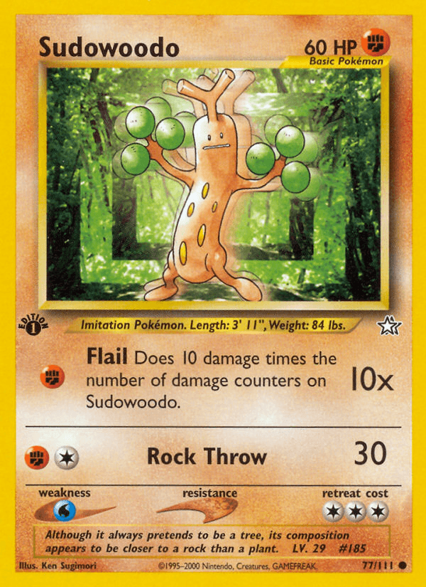 Sudowoodo — 1st Edition