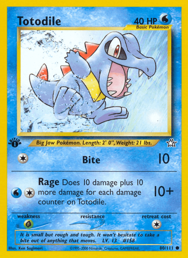 Totodile — 1st Edition
