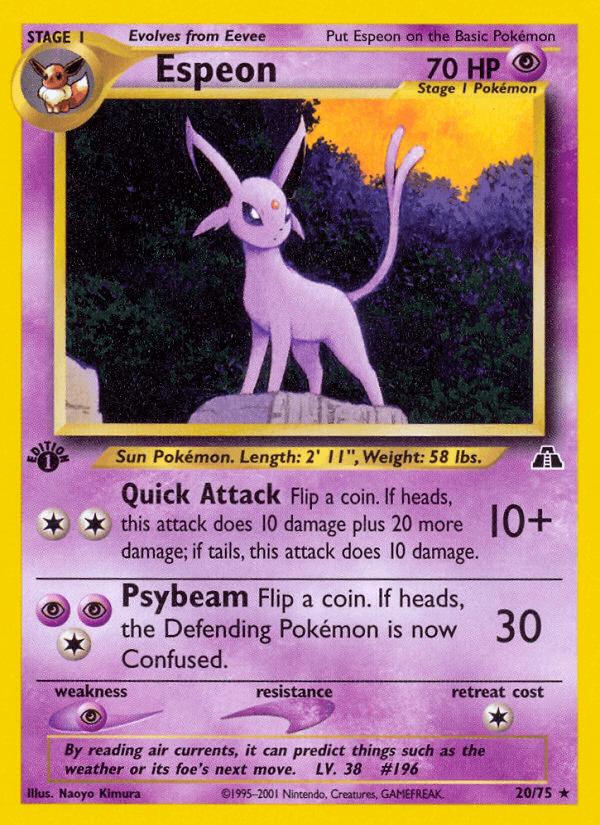 Espeon — 1st Edition