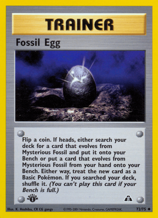 Fossil Egg — 1st Edition