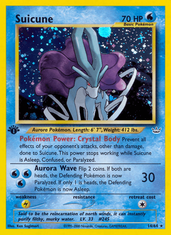 Suicune — 1st Edition