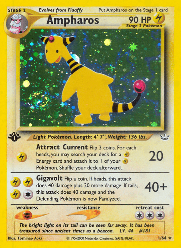 Ampharos — 1st Edition