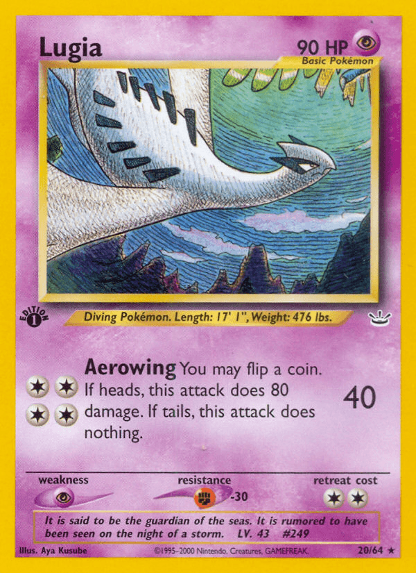 Lugia — 1st Edition