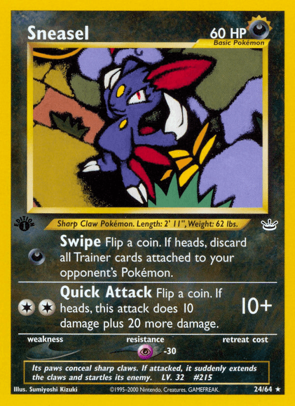 Sneasel — 1st Edition