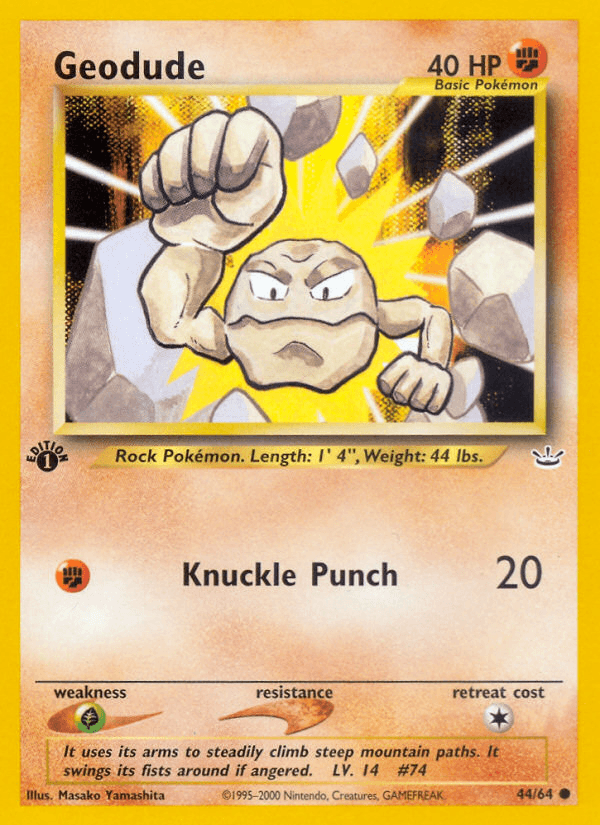 Geodude — 1st Edition
