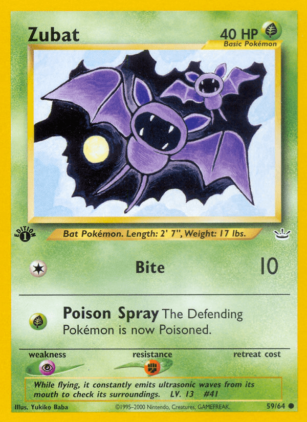 Zubat — 1st Edition