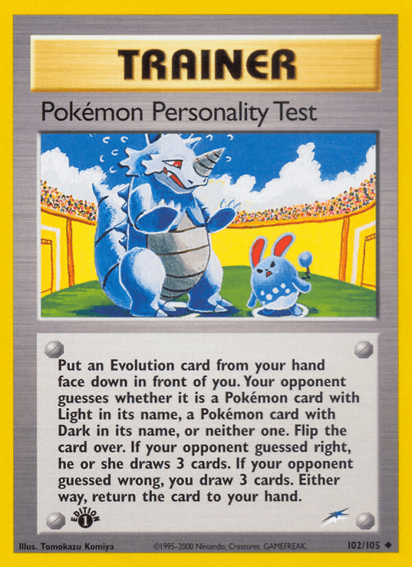 Pokémon Personality Test — 1st Edition