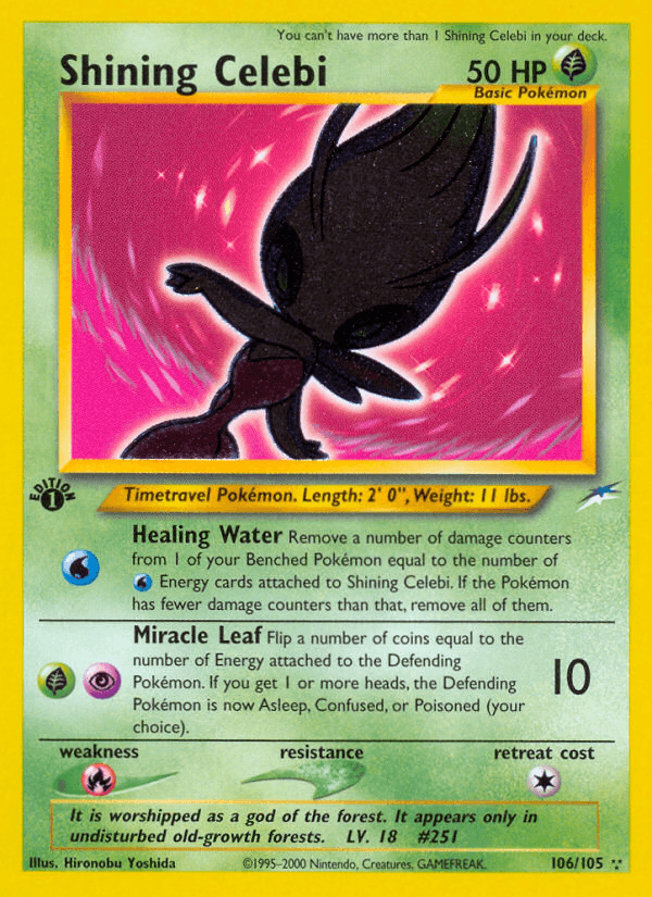 Shining Celebi — 1st Edition