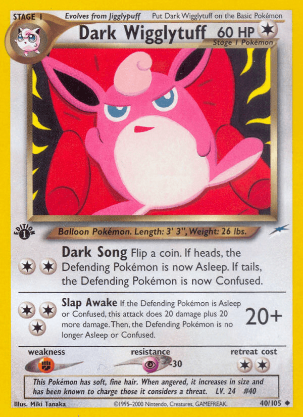 Dark Wigglytuff — 1st Edition