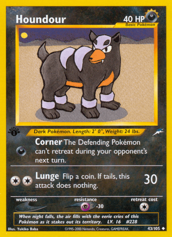 Houndour — 1st Edition