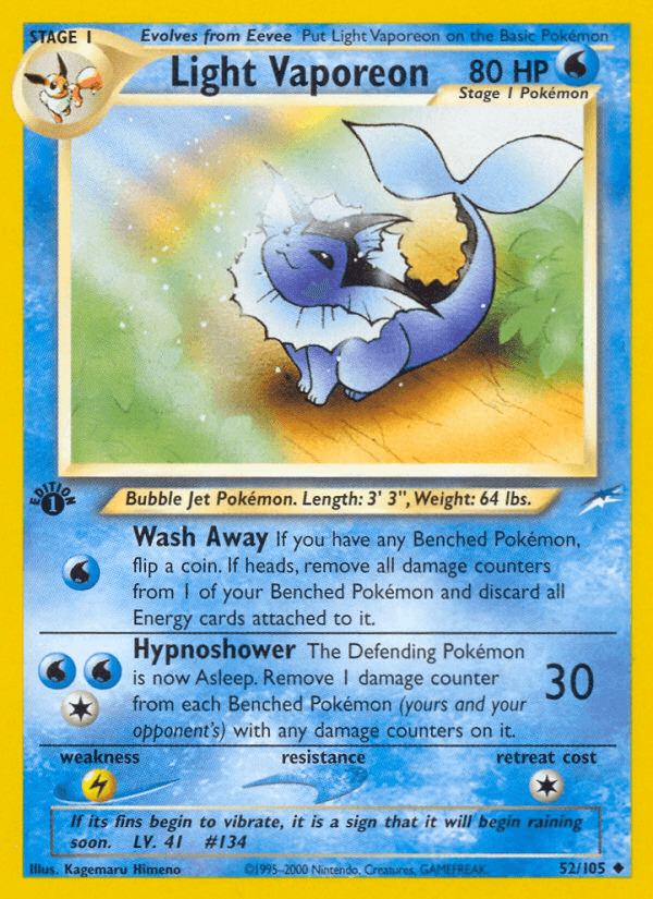 Light Vaporeon — 1st Edition