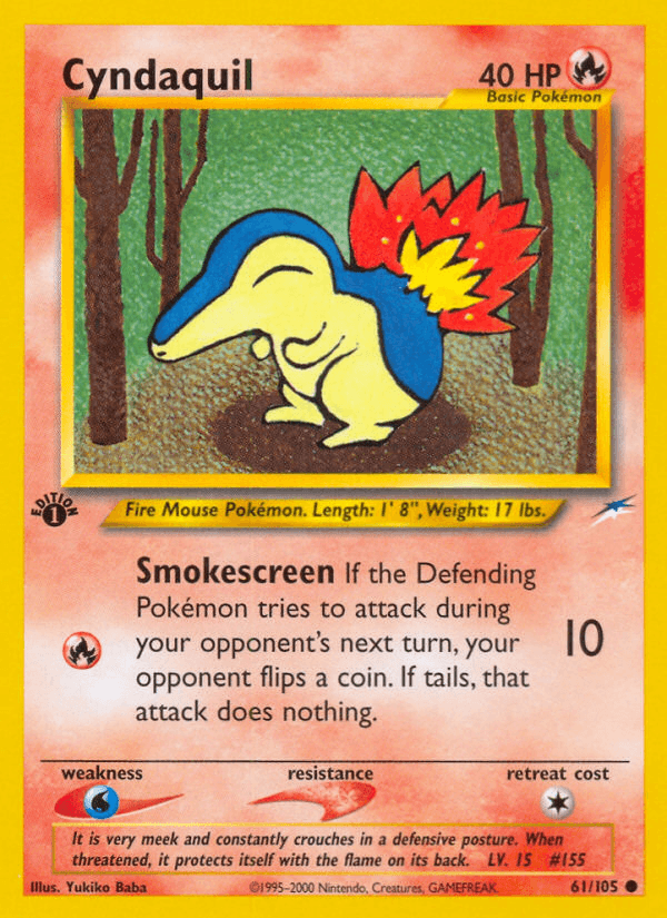 Cyndaquil — 1st Edition