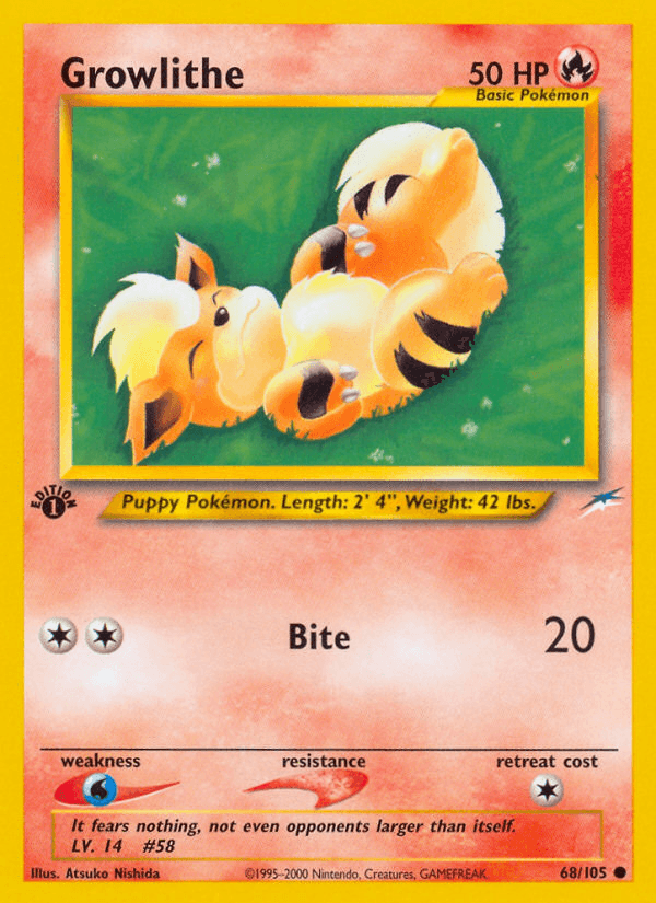Growlithe — 1st Edition